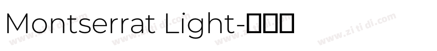 Montserrat Light字体转换